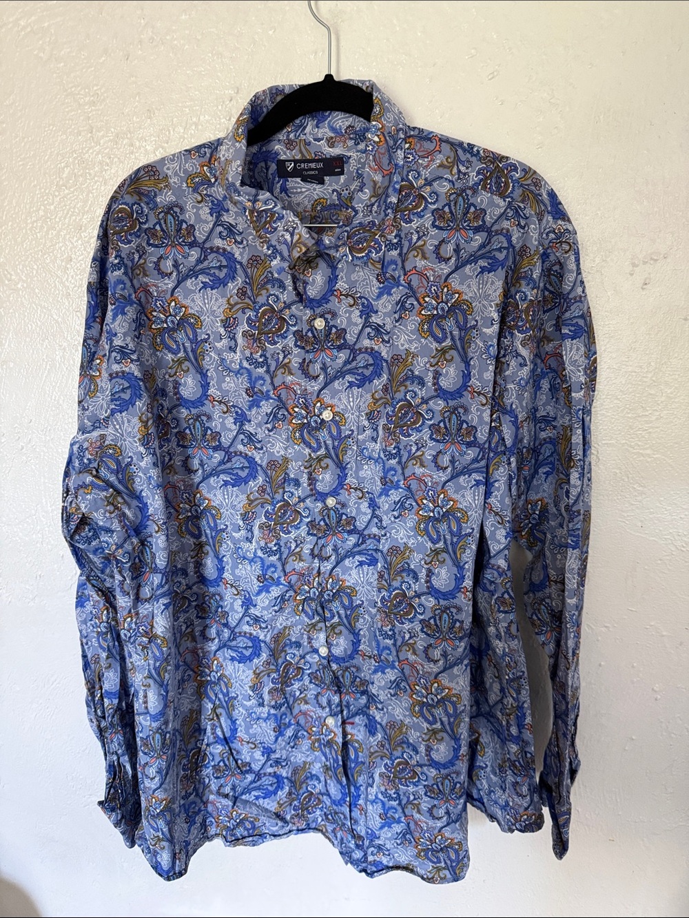 Daniel Cremieux Blue Paisley Button-Down Shirt